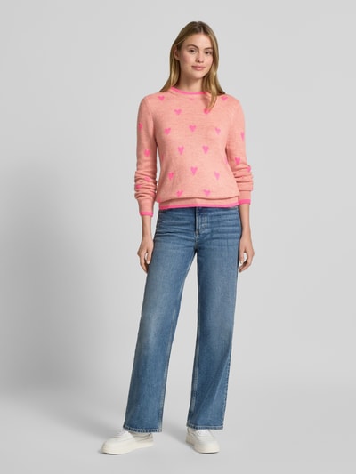 Essentiel Antwerp Relaxed Fit Pullover mit Woll-Anteil Modell 'ISA' Hellrosa 1