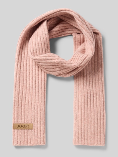 JOOP! Schal mit Label-Patch Hellrosa 1