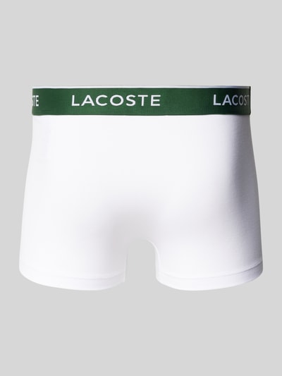 Lacoste Trunks mit elastischem Label-Bund im 3er-Pack Weiss 3