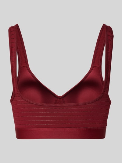 TOMMY HILFIGER Bralette mit Logo-Stitching Dunkelrot 3