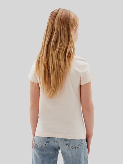Calvin Klein Jeans Regular Fit T-Shirt aus reiner Baumwolle Rosa 4