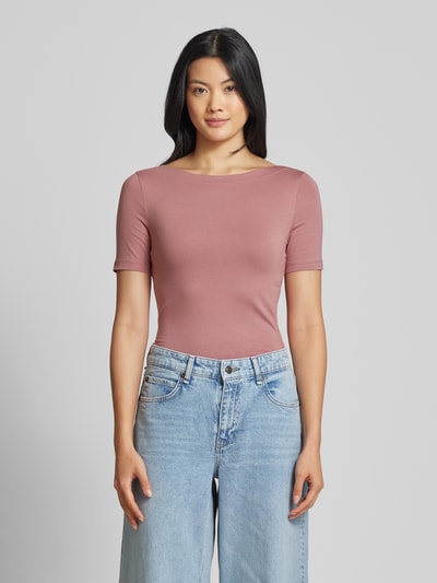 Vero Moda Shaped Fit T-Shirt aus Baumwoll-Mix Modell 'PANDA' Rosa 4