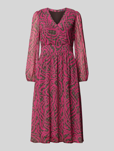 JOOP! Midikleid mit Allover-Muster Fuchsia 2