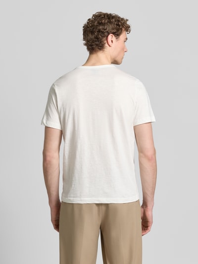 LERROS T-Shirt mit kurzer Knopfleiste Offwhite 5