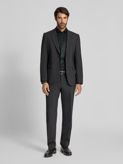 Jake*s Regular fit zakelijk overhemd met knoopsluiting Donkergroen - 1