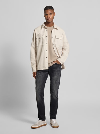 Antony Morato Comfort tapered fit jeans in 5-pocketmodel Antraciet - 1