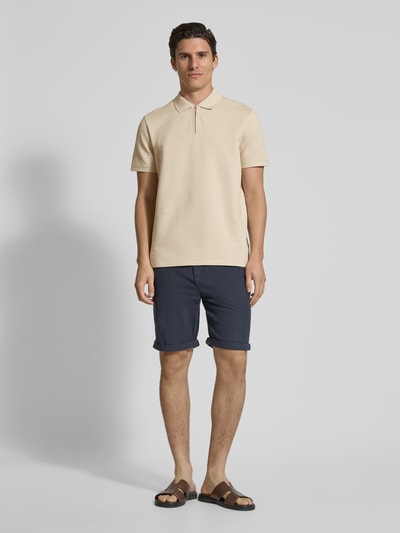 MCNEAL Poloshirt mit kurzem Reißverschluss Beige 1