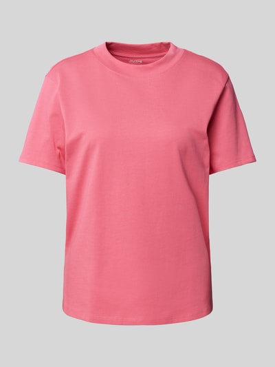 Jake*s Casual T-shirt met melangelook Fuchsia - 2