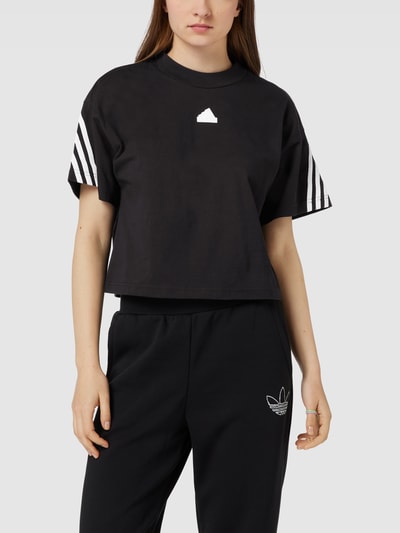 ADIDAS SPORTSWEAR T-shirt z detalami z logo Czarny 4