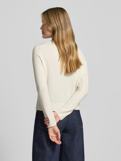 Christian Berg Woman Kurtka z dzianiny z kaszmiru z okrągłym dekoltem Złamany biały 5