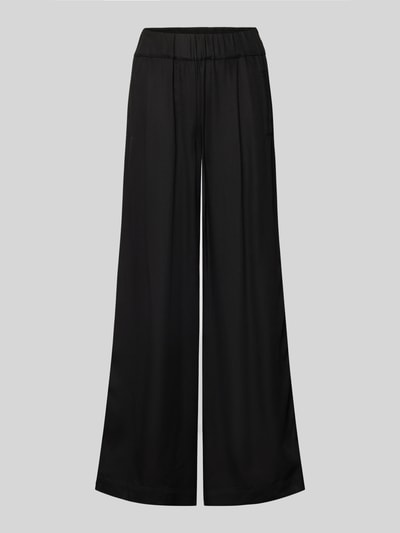 Lanius Wide Leg Stoffhose mit elastischem Bund Black 2