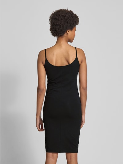Hugo Blue Minikleid mit Label-Badge Modell 'Narya' Black 5