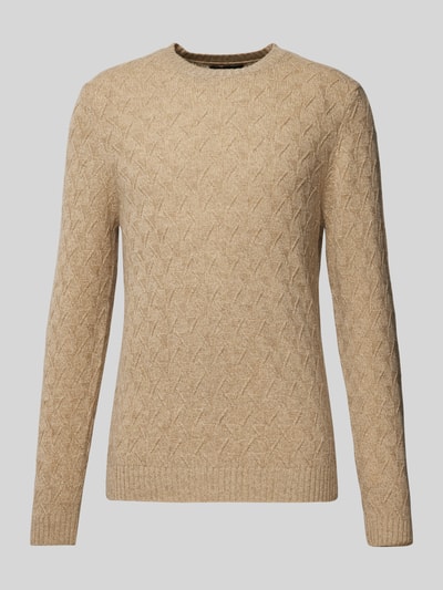 RAGMAN Gebreide pullover met structuurmotief Beige gemêleerd - 2