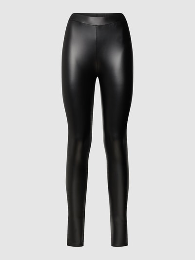 Review Basic Leggings aus Kunstleder Black 2