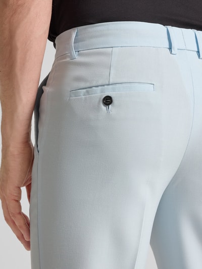 Lindbergh Slim Fit Anzug mit 2-Knopf-Sakko Hellblau 7