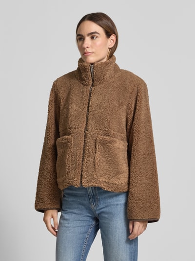 Neo Noir Jacke mit Teddyfell Modell 'Effa' Beige 4