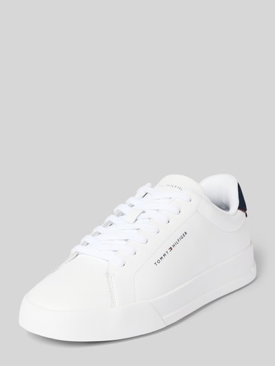 Tommy Hilfiger Low Top Sneaker aus echtem Leder Weiss 1