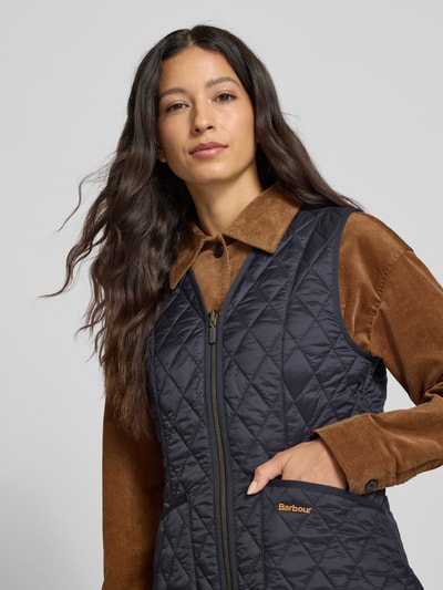 Barbour Shaped Fit Steppweste mit Label Stitching Modell 'BETTY' Marine 3