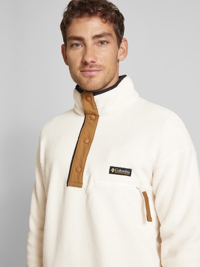 COLUMBIA Sweatshirt met opstaande kraag, model 'HELVETIA' Offwhite - 3