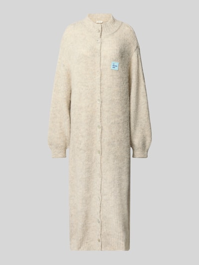 American Vintage Extra lang gebreid jack Lichtgrijs gemêleerd - 2