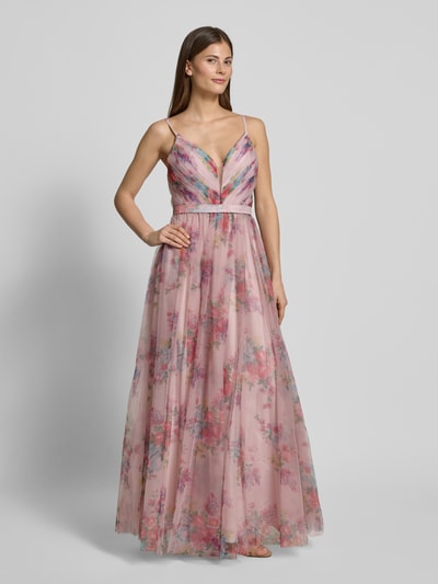 Hey Kyla Abendkleid mit tiefem V-Ausschnitt Rose 4