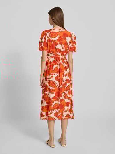ZABAIONE Midi-jurk in wikkellook Oranje - 5