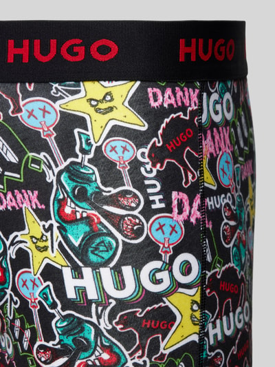 HUGO Trunks mit elastischem Logo-Bund im 3er-Pack Marine 2