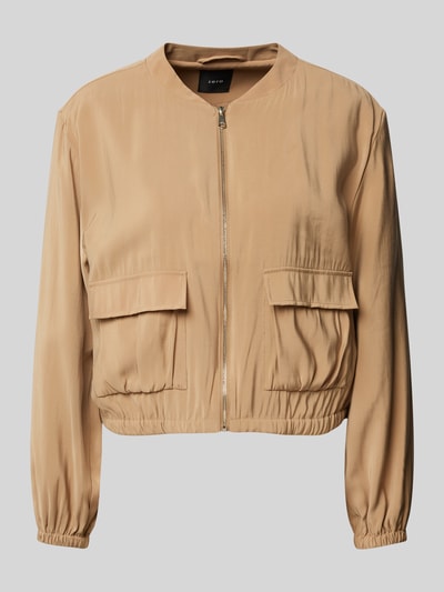 Zero Jacke mit Pattentaschen und Reißverschluss Beige 2