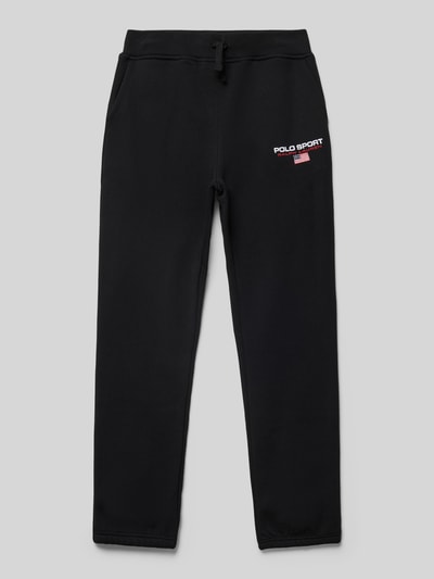 Polo Sport Sweatpants met labelstitching Zwart - 1