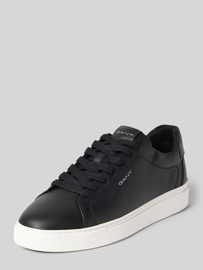 Productfoto, zwarte sneakers van rundleer met witte zool, GANT Sneaker aus echtem Rindsleder model 'McJulien' Heren