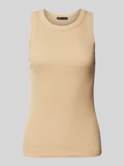 Drykorn Tanktop in riblook, model 'OLINA' Beige - 2