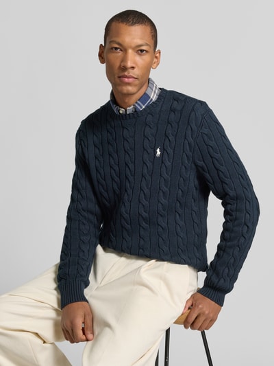 Polo Ralph Lauren Pullover mit Logo-Stitching Marine 3