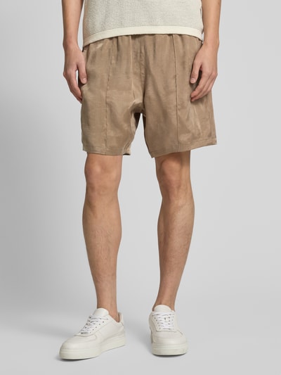 HUGO Regular Fit Shorts mit fixierten Bügelfalten Modell 'Ravis' Hellbraun 4