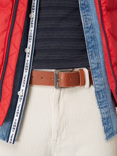 Tommy Jeans Gürtel mit Dornschließe Dunkelbraun 3