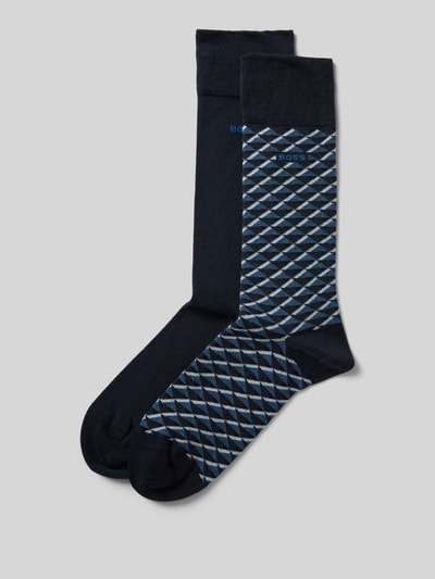 BOSS Socken aus Baumwoll-Mix im 2er-Pack Marine 1