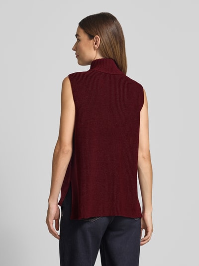 Soyaconcept Pullunder mit Stehkragen und Reißverschluss Modell 'Julia' Bordeaux 5