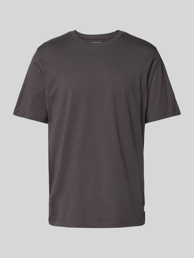 Jack & Jones T-shirt met labeldetail, model 'ORGANIC' Antraciet - 2
