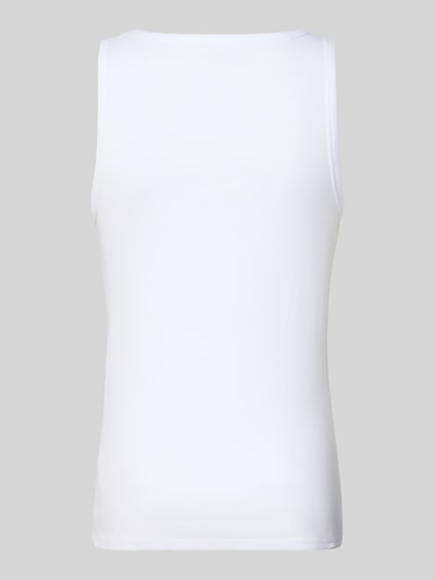 Productfoto, Slim Fit Top met ronde hals in set van 2 van MCNEAL, heren top van elastische katoenmix, wit, effen, gladde textuur