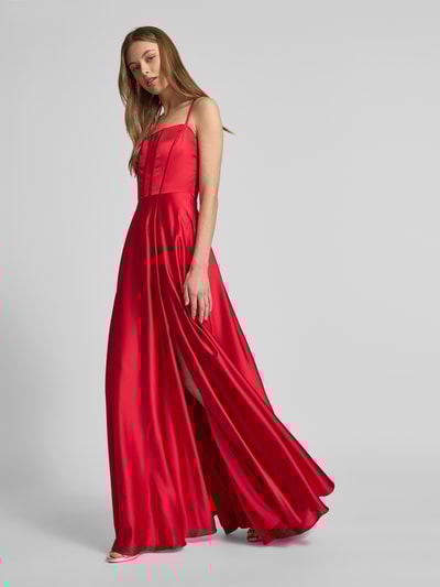 Jake*s Cocktail Abendkleid mit Spaghettiträgern Rot 3