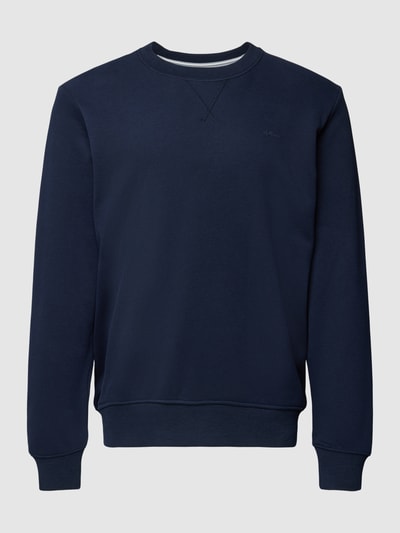 s.Oliver RED LABEL Sweatshirt mit Rundhalsausschnitt in unifarbenem Design Marine 2