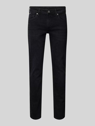 Pepe Jeans Slim Fit Jeans im 5-Pocket-Design Modell 'HATCH' Jeansblau 1