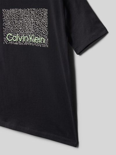 Calvin Klein Jeans Regular Fit T-Shirt aus reiner Baumwolle Modell 'PERFOMATION' Black 2