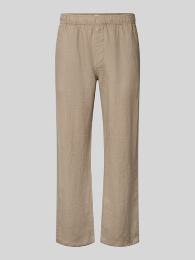 Samsøe Samsøe Stoffhose mit elastischem Bund Modell 'SAJABARI X' Hellbraun 2