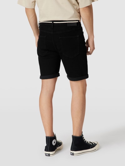 REVIEW Jeansshorts mit Label-Patch Black 5