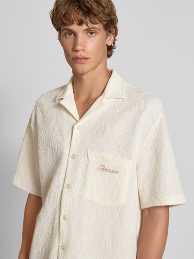 REVIEW Regular Fit Freizeithemd mit Brusttasche Offwhite 3