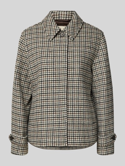 Gant Regular fit jack van katoenmix, model 'Checked' Ecru - 2