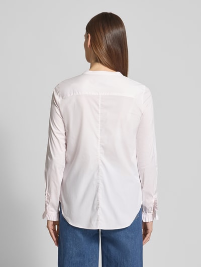 MOS MOSH Slim Fit Bluse mit Streifenmuster Modell 'Mattie' Hellrosa Melange 5