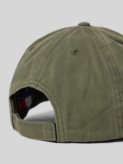 Tommy Jeans Basecap mit Label-Stitching Oliv 3