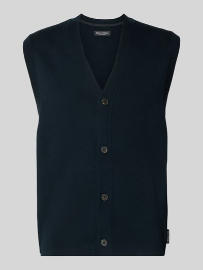 Marc O'Polo Regular fit mouwloos vest van puur katoen Marineblauw - 2