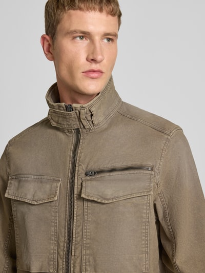 G-Star Raw Slim Fit Jacke mit Pattentaschen Modell 'Rovic' Oliv 3